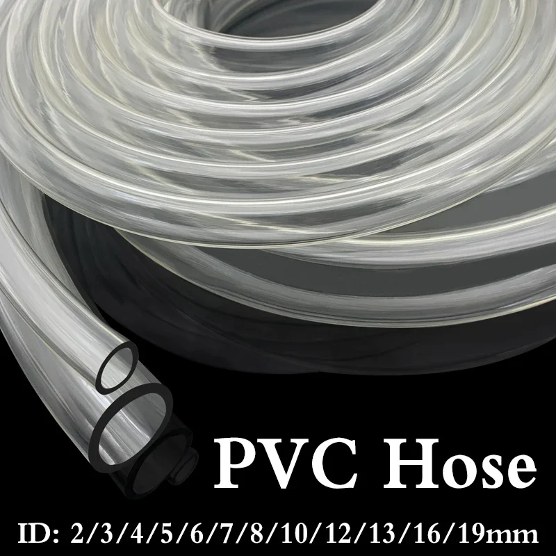 4mm 6mm 8mm10mm 12mm PVC Hose Pipe Transparent Pipe Food Grade Pipes 8mm Rubber Tube Hoses Aquarium Tubing Pump Hose Hosing