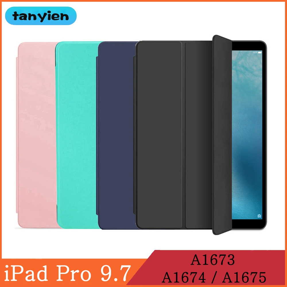 For Apple iPad Pro 9.7 2016 A1673 A1674 A1675 Trifold Magnetic Tablet Case PU Leather Stand Flip Fundas Smart Cover