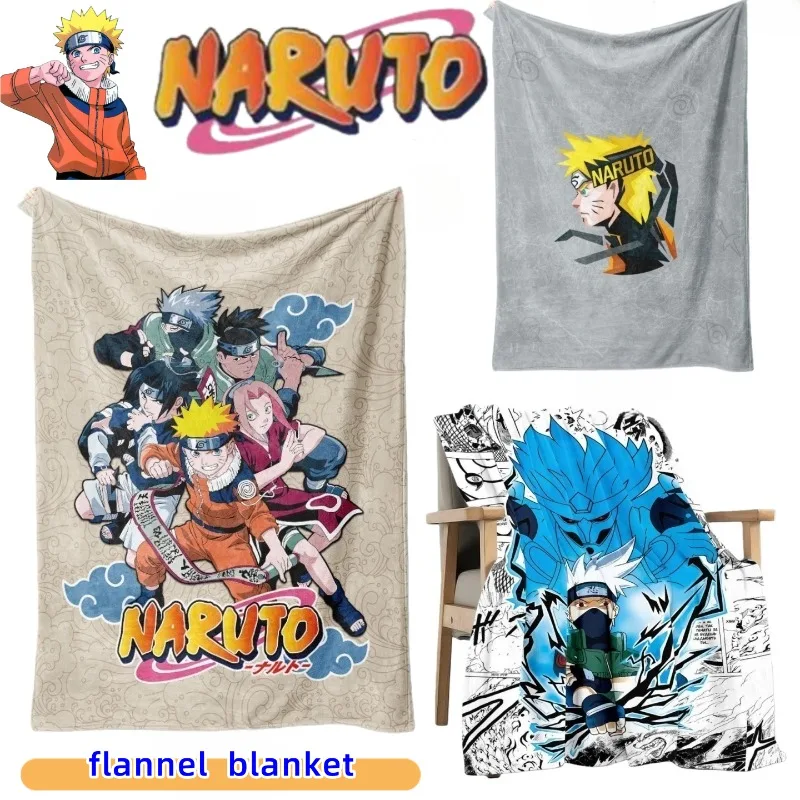 NARUTO Uzumaki Naruto Gaara cartoon cute peripheral flannel blanket home office soft and comfortable lunch break shawl blanket
