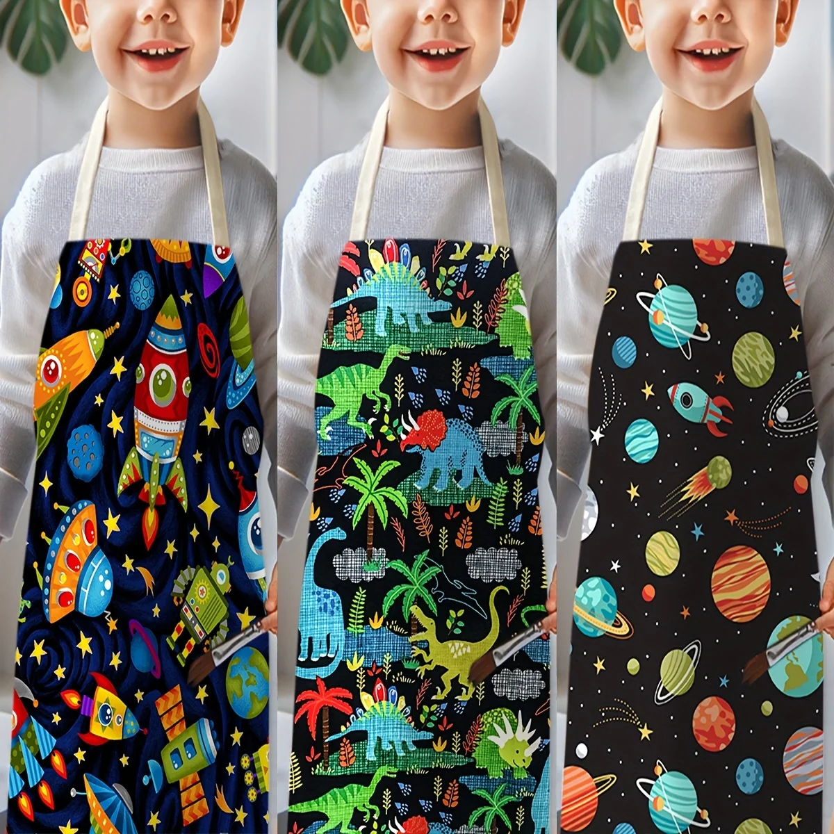 Avental Infantil com Tema Espa - Art And Craft Rocket avaliação e preço