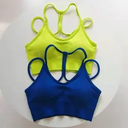 New Women Back Beautify Yoga Bra Nylon Sport Bras Push Up Wireless Bralette Underwear Sexy Full Cup Underwear Fitness Tank Top