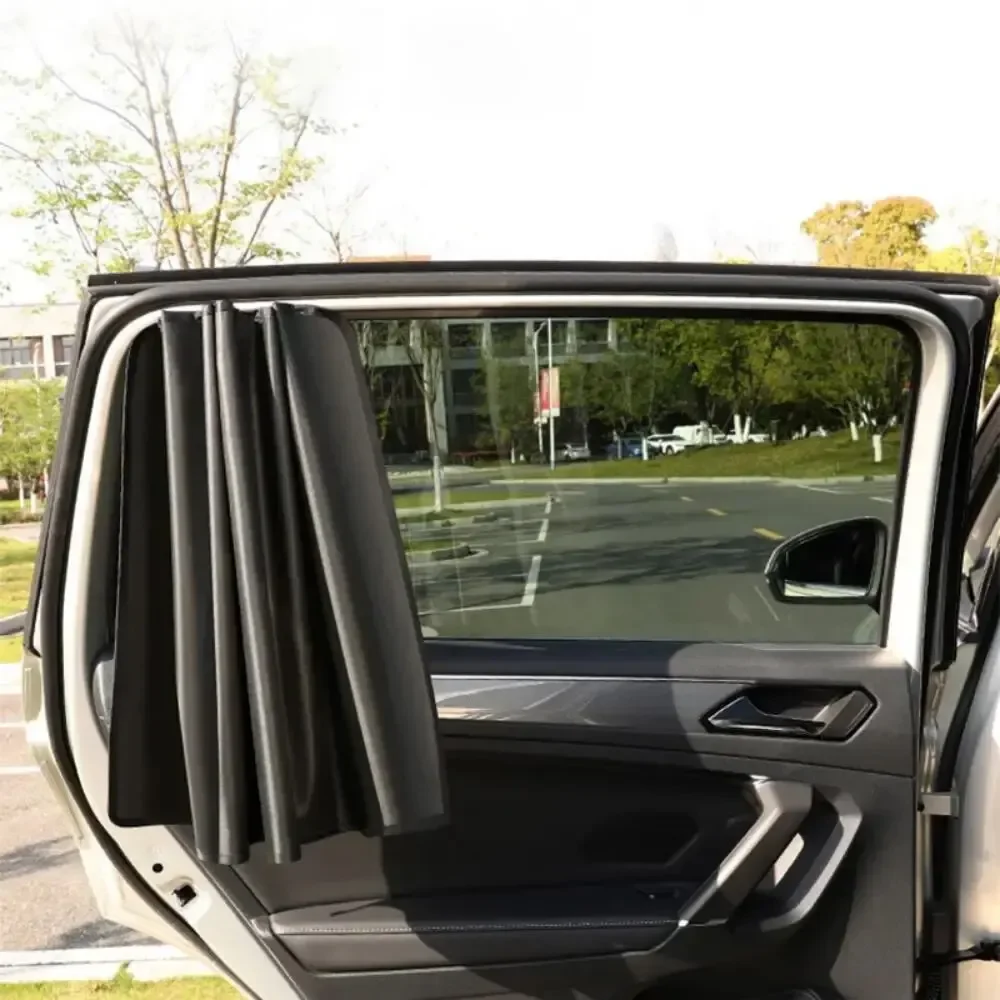 

Magnetic Car Sunshades UV Reflective Privacy Side Window Curtains Anti-Glare Front & Rear Window Protection