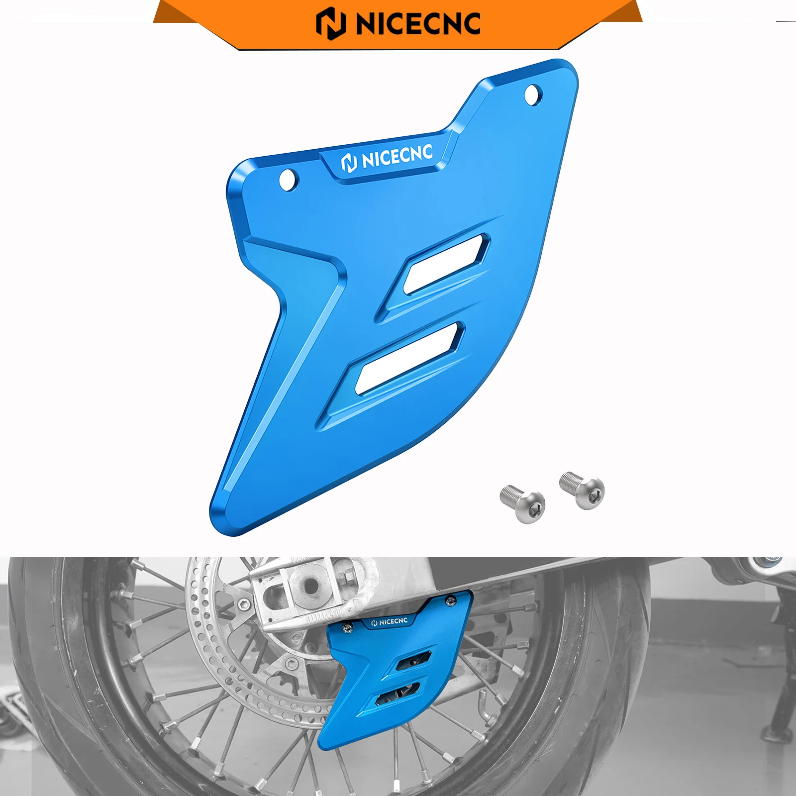 

Защита заднего тормозного диска NICECNC с винтами для Suzuki DRZ400SM DRZ 400SM 400 SM 2005-2024 2023, алюминий 6061-T6, черный, золотой, синий