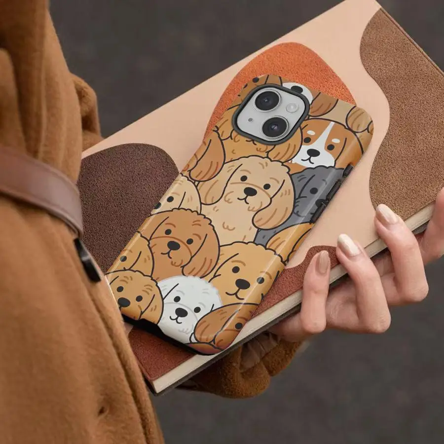 Niedliches Katzenmuster Weiche Schutzhülle Handyhülle für Apple iPhone 17 XS XR 13 16 Pro Max Air 11 15 Plus 16e 12 14