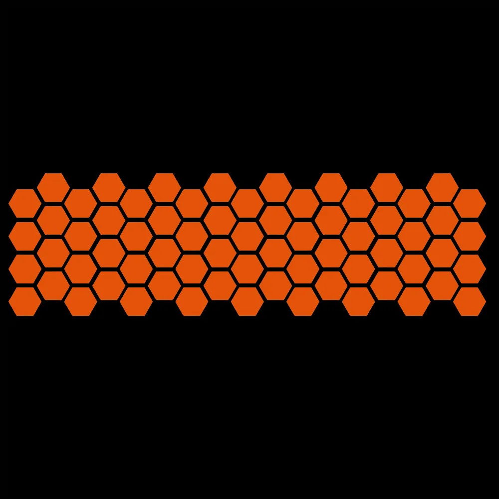 Honeycomb pattern waistline sticker modification car side skirt sticker universal body decoration side door sticker. - Image 3