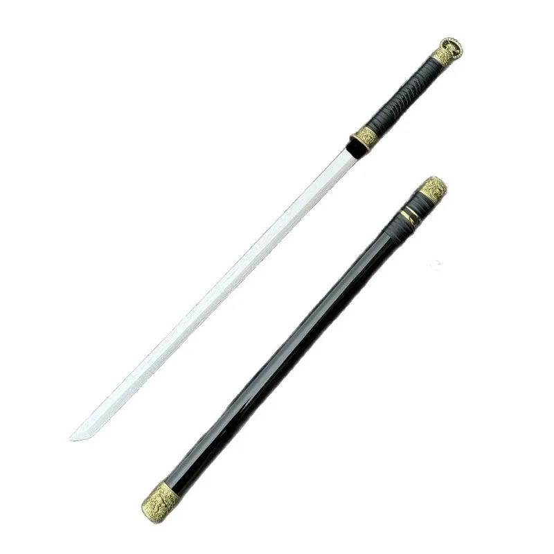 103 سنتيمتر/40.56in القرون الوسطى السيف أنيمي الأجهزة الطرفية عرض كاتانا خشبية نموذج الدعائم مع غمد تحصيل مكتب لوازم الحفلات لعبة