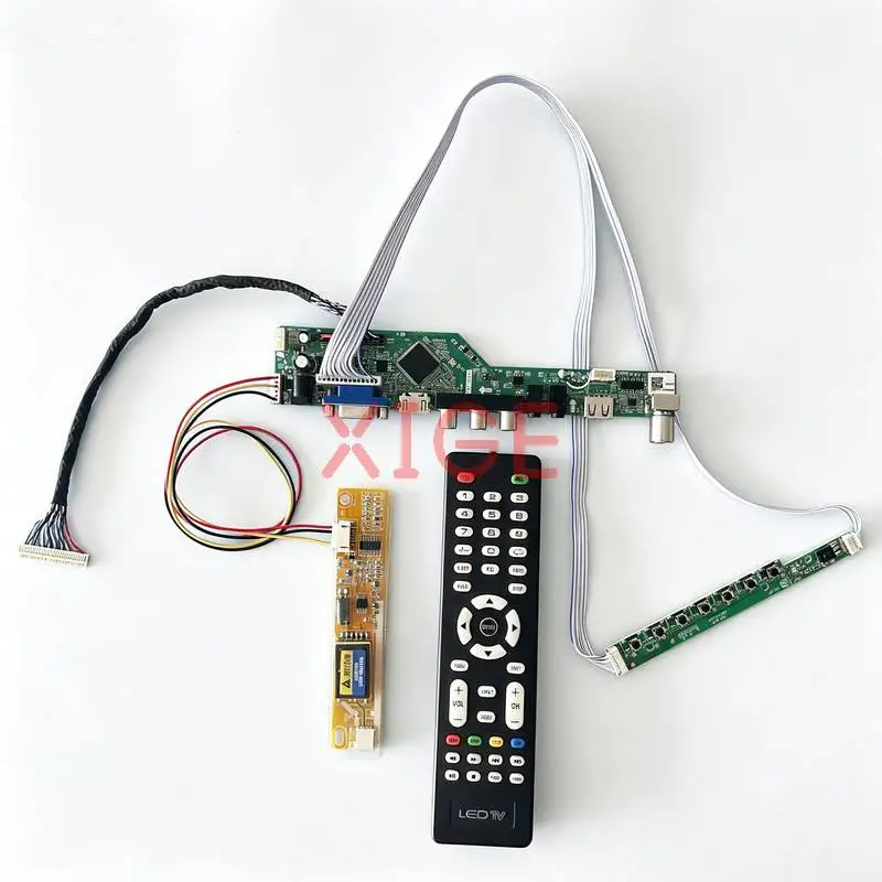 For N141I3 N141I1 LQ141K1LB1C TD141THCA1 Monitor Drive Controller Board Kit 30 Pin LVDS 1-CCFL 1280*800 1280x800 USB+AV+VGA+HDMI