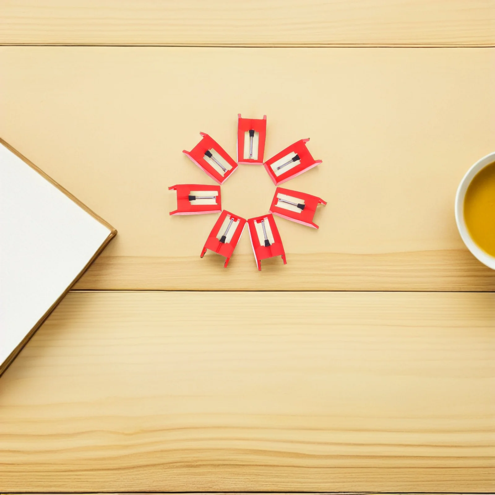 

7pcs Black Vinyl Record Player Needle Replacement Turntable Stylus High Precision Audio Upgrade For Dj Equipment Accessories