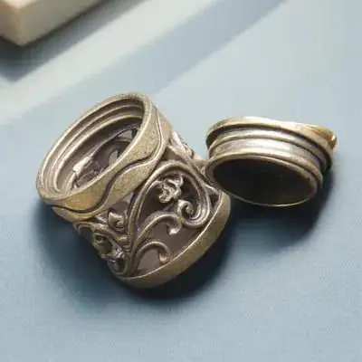

Elegant Brass Fragrance Locket Pendant Aromatherapy Diffuser Necklace Decorative Jewelry Gift For Valentine Christmas New Year