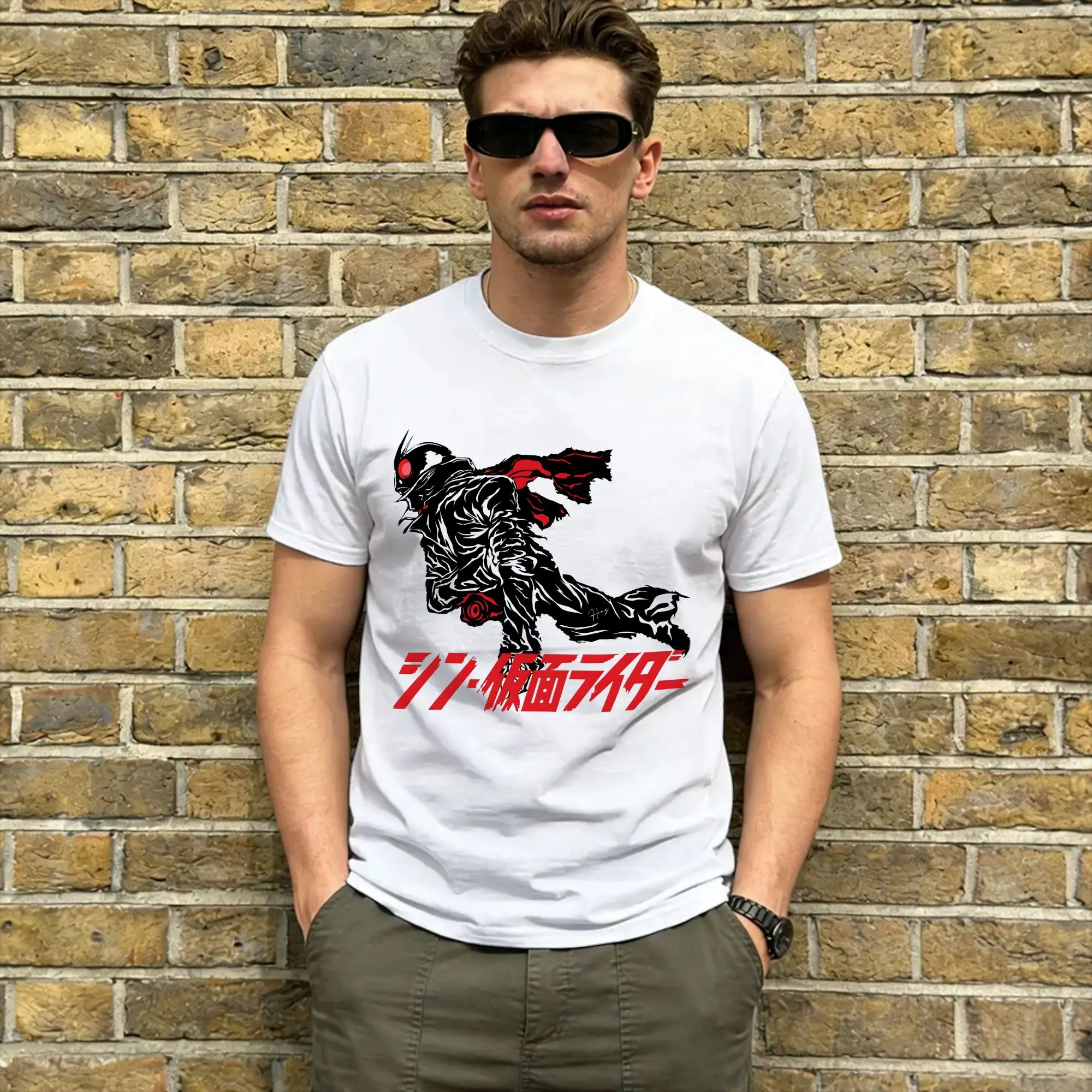 Kamen Riders Men T Shirt  Casual Tee Shirt Short Sleeve Round Neck T-Shirt Pure Cotton Gift Idea Tops