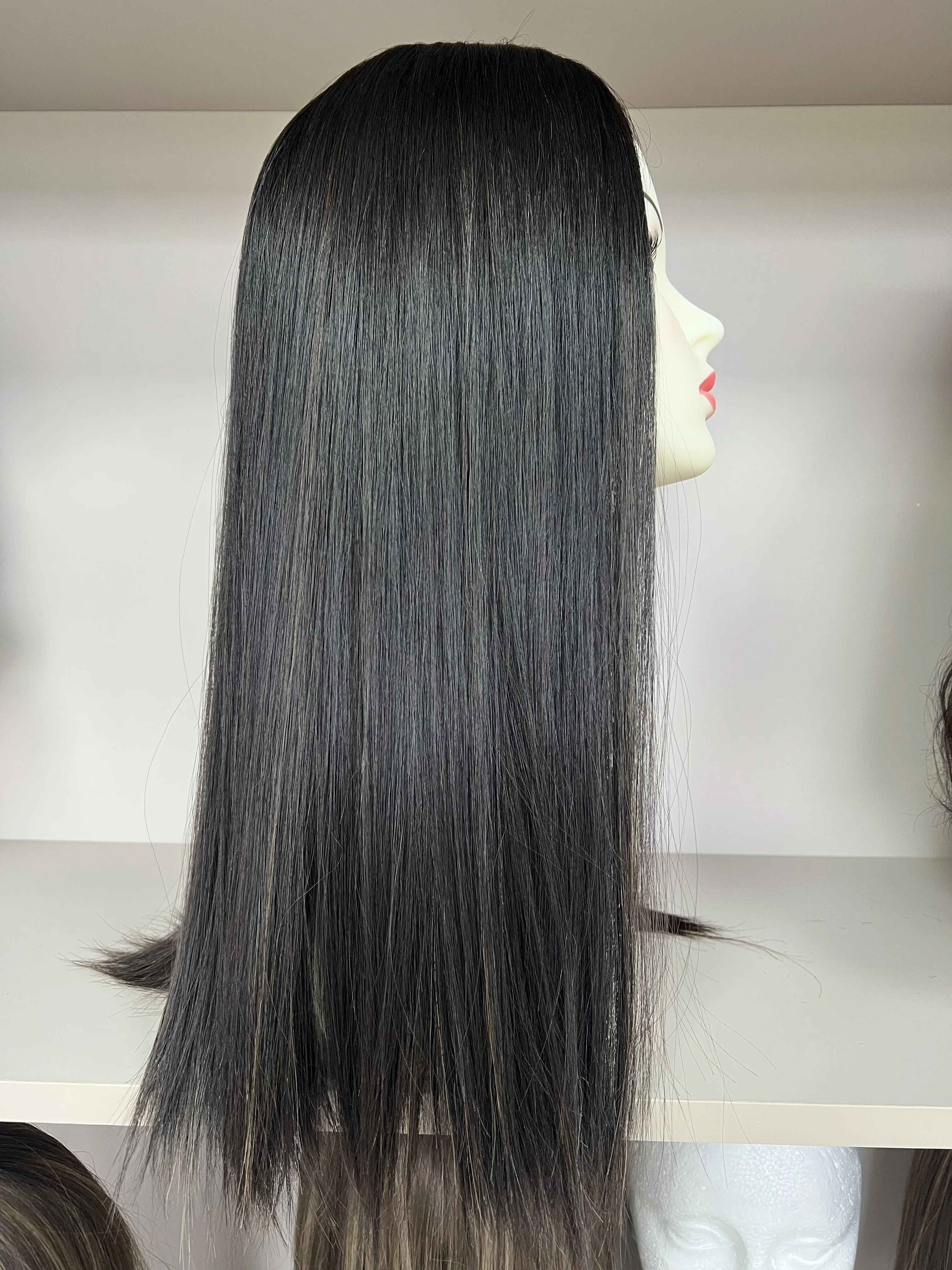 European Virgin Human Hair Silk Top Tsingtaowigs Straight Kosher Wig For Women