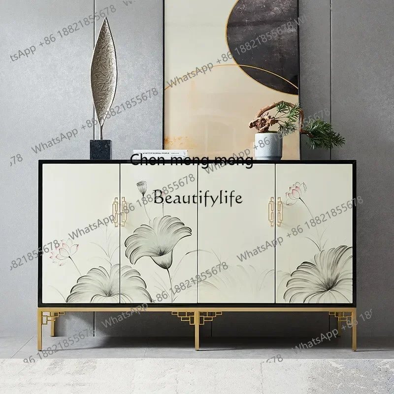 

New Arrivals Chinese hand-painted dining side cabinet Modern simple home shoe cabinet Room partitionss 7304