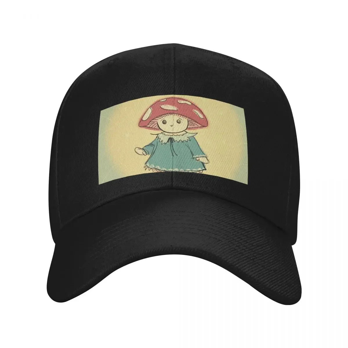 Mushroom Cutie - Sweet Little Garden Spirit - Inner Child Art Baseball Cap Mountaineering beach hat Men's Hats Women's