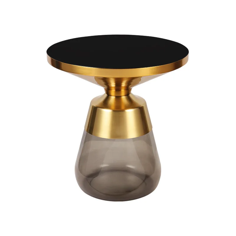 

Coffee table, simple style stained glass small round table