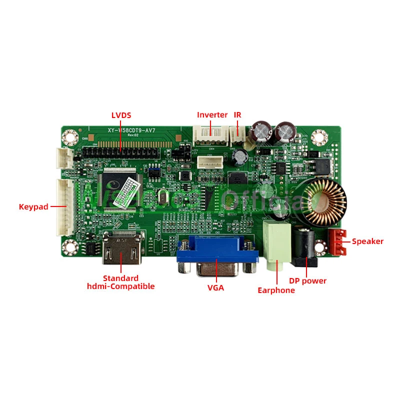 Imagem -05 - Wisecoco-luz Solar de Alto Brilho Lcd Lcd Touch Screen com Hdmi e Vga Driver Board 10.1 1280x800 1000 Nits