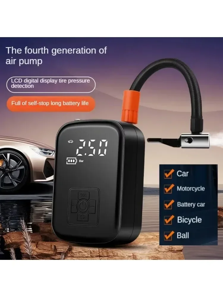 AliExpress GIOIO Car bicycle intelligent car air pump wireless plug-in air pump road car air pump Bicycle electric