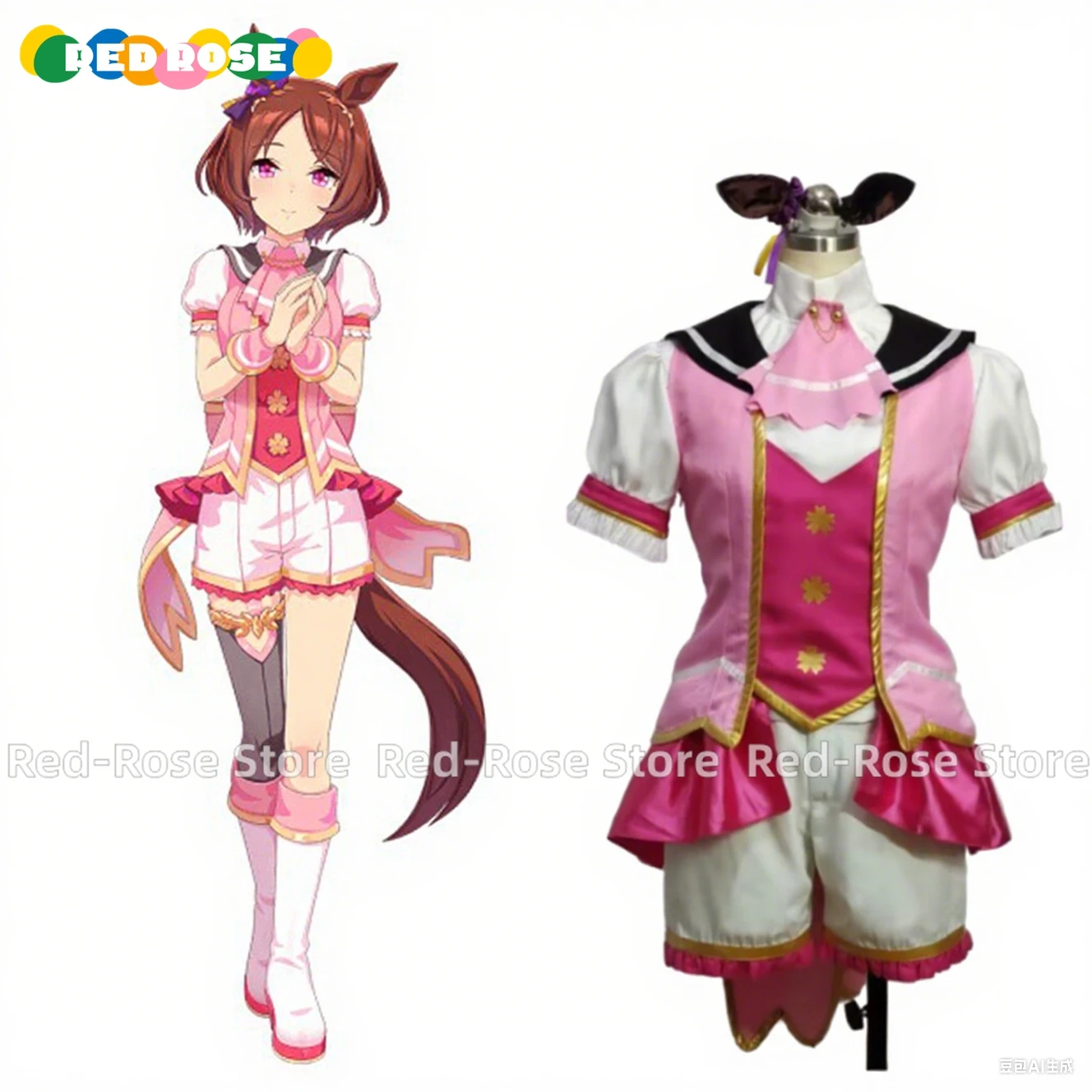 

Anime Uma Musume: Pretty Derby Sakura Laurel Cosplay Costume Uniform Women Halloween