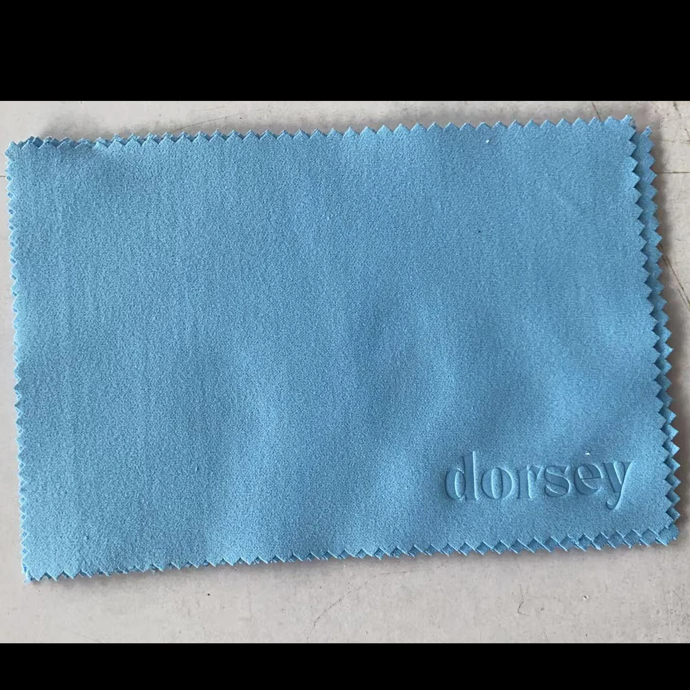 Custom Large Polishing Cloth 10*15cm Suede Thickened 50 Sheets Minimum Jewelry Cleaning and Polishing Blue