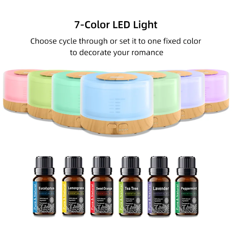 18.6oz Soundwave Technology Essential Oil Diffuser With Remote - USB Powered, Auto-Off Safety Feature, Ideal For  & Office Decor