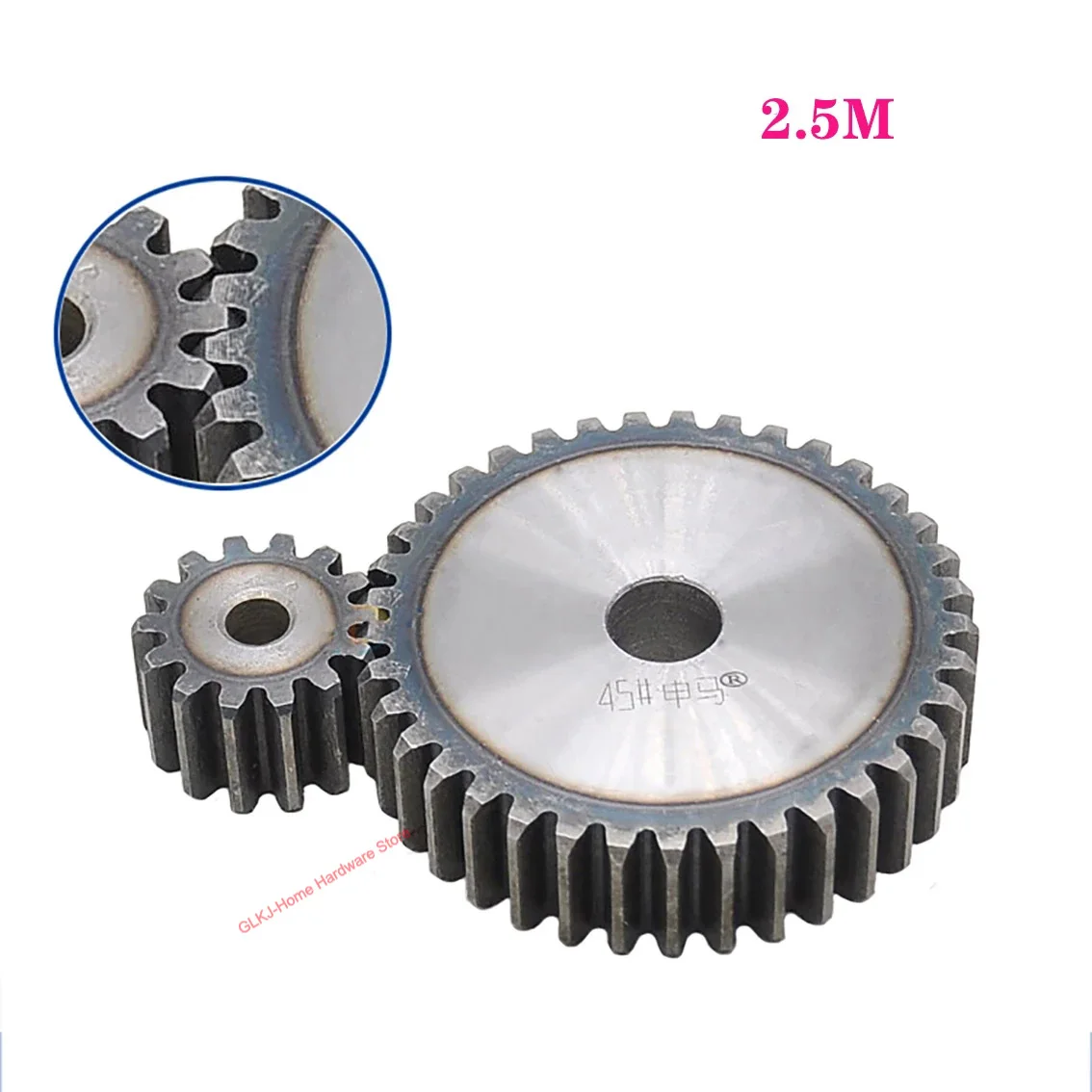 

1Pcs 2.5M 26-40 Tooth Mod 2.5 Spur Gear 45# Carbon Steel Thick 25mm Metal Mechanical Transmission Pinion Gear