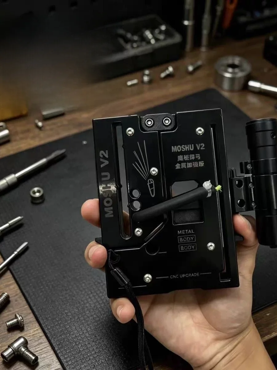 lance-pierre-de-style-carte-metallique-jouet-mecanique-de-precision-rangement-portable-sports-de-plein-air-loisirs-jeu-traditionnel-de-tir-a-l'arc