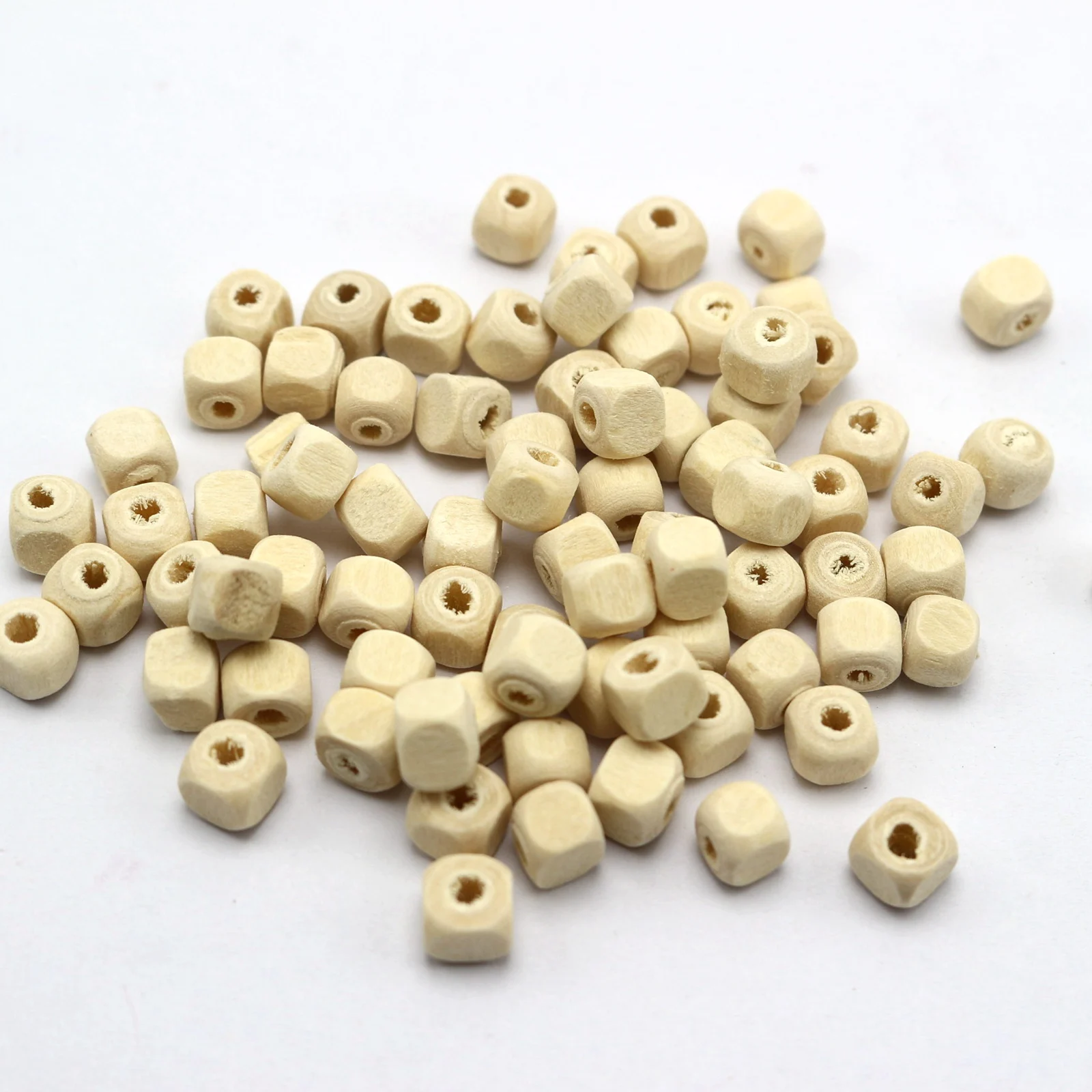 Natural Untreated Plain Wood Cube Beads 6X6mm 8X8mm 10X10mm Wooden Spacer beads