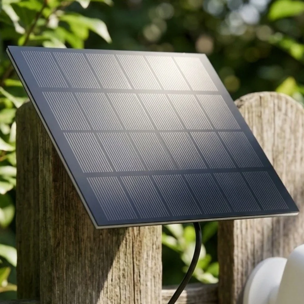 Compact 145x145mm For 3W 6V Monocrystalline for solar Panel for Outdoor Security Cameras and 3.7V-6V Compatible Devices