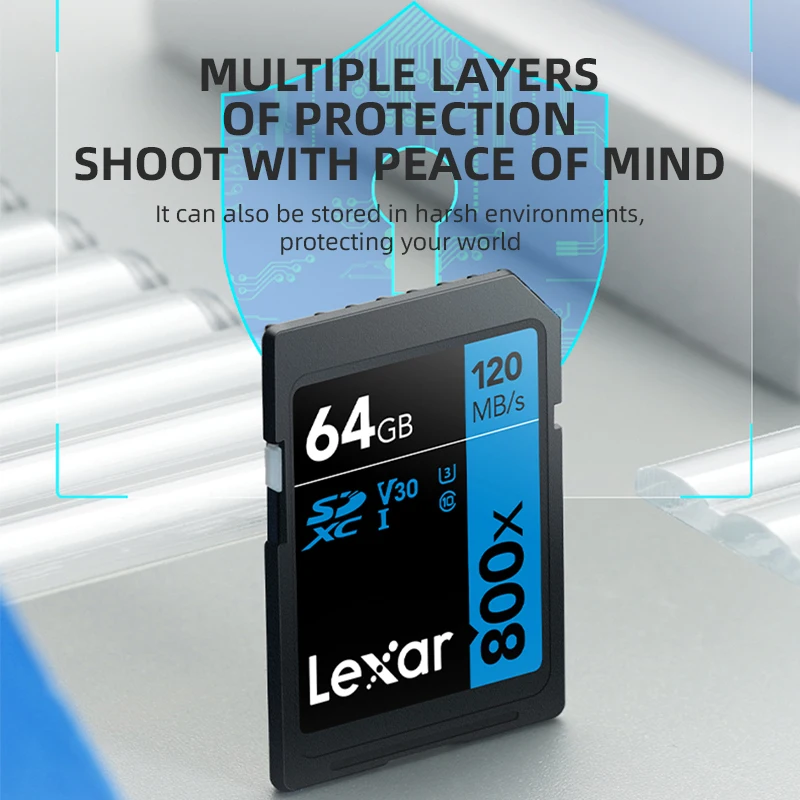 Lexar SD Card 32GB 128GB 64GB 256GB Memory Card Classe 10 3D 4K V30 Video High Speed UHS-I 150MB/s Card for Camera image 5