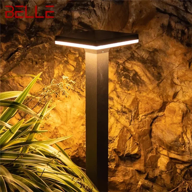 

BELLE Contemporary Outdoor Solar Lawn Lamp LED Waterproof Villa Garden Courtyard District Residential Quarters Lawn Lamp