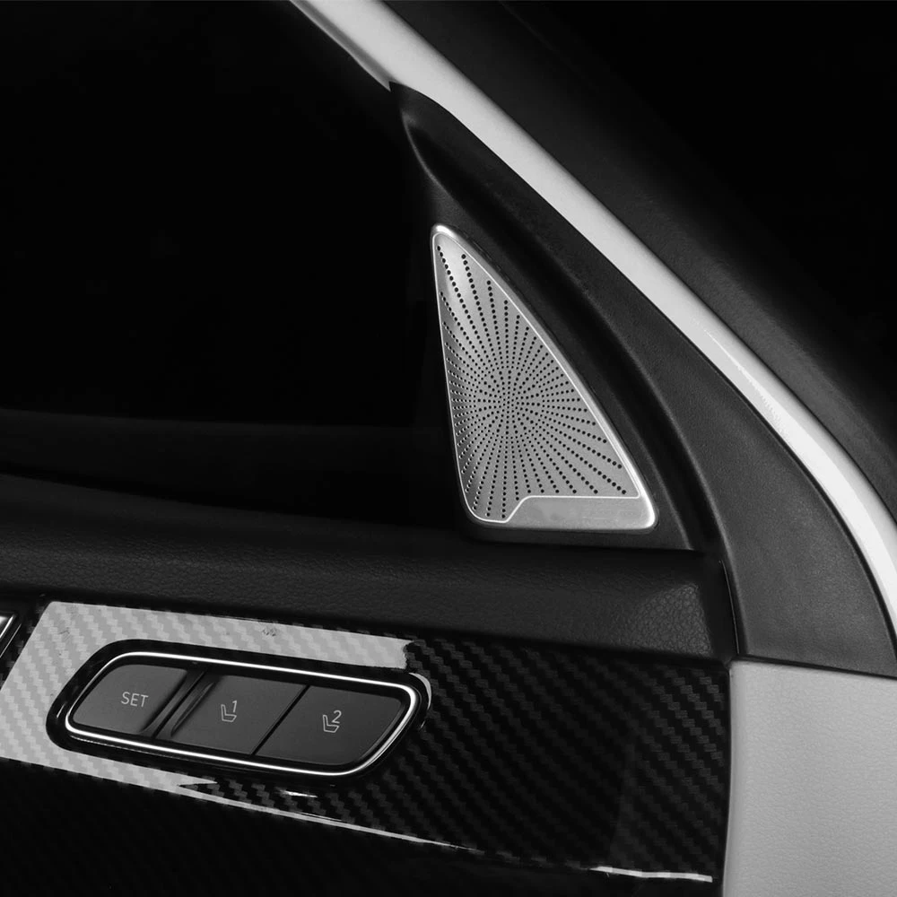 

Car Stainless Steel Material Interior Door Tweeter Speaker Protective Covers For Hyundai Palisade 2020-2025 LHD/RHD Accessories
