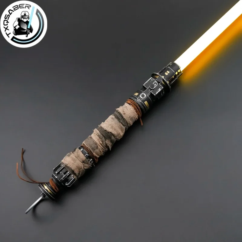 TXQSABER Boone Kestis Smooth Swing Lightsaber Neo Pixel Тяжелый дуэльный лазерный меч с металлической рукояткой и лезвием WS2812 Melt Force Drap