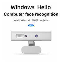 Facial Recognition Webcam For Windows 10/11Windows Hello Identification Login Full HD 1080P 5MP Web Camera For Computer Laptop