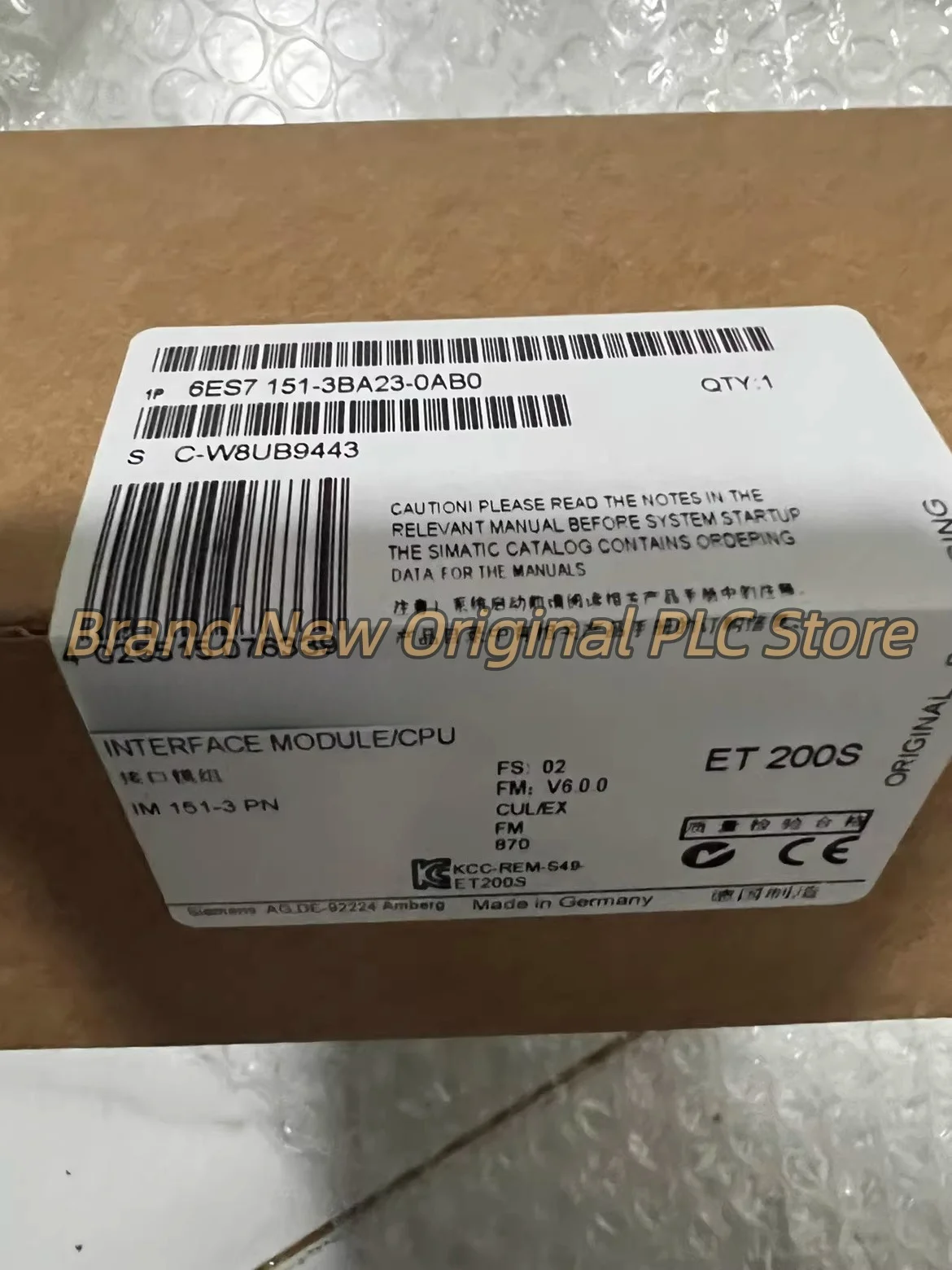 6ES7151-1BA02-0AB0 brand module 6ES7151-3BA23-0AB0  new
