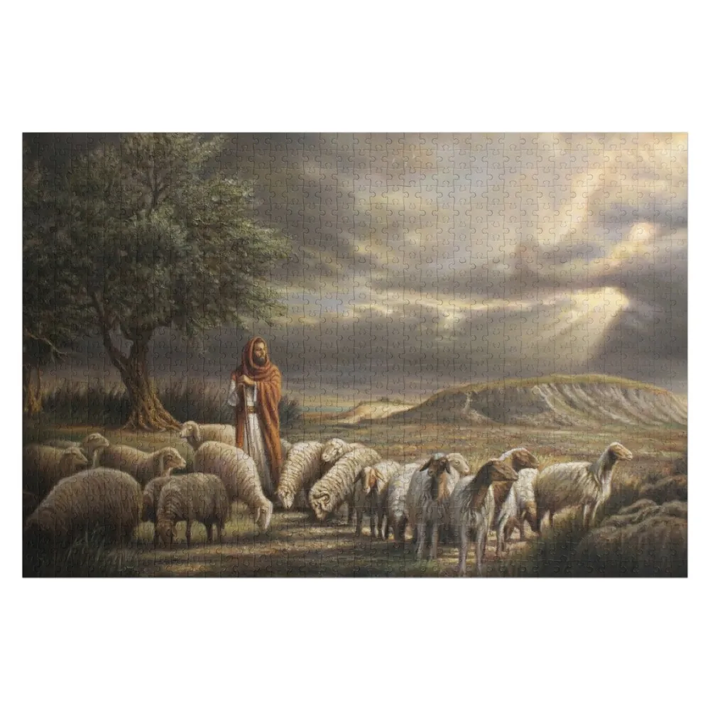 

Shepherd with Flock Jigsaw Puzzle With Personalized Photo Custom Gifts Customized Photo Christmas Gifts Puzzle