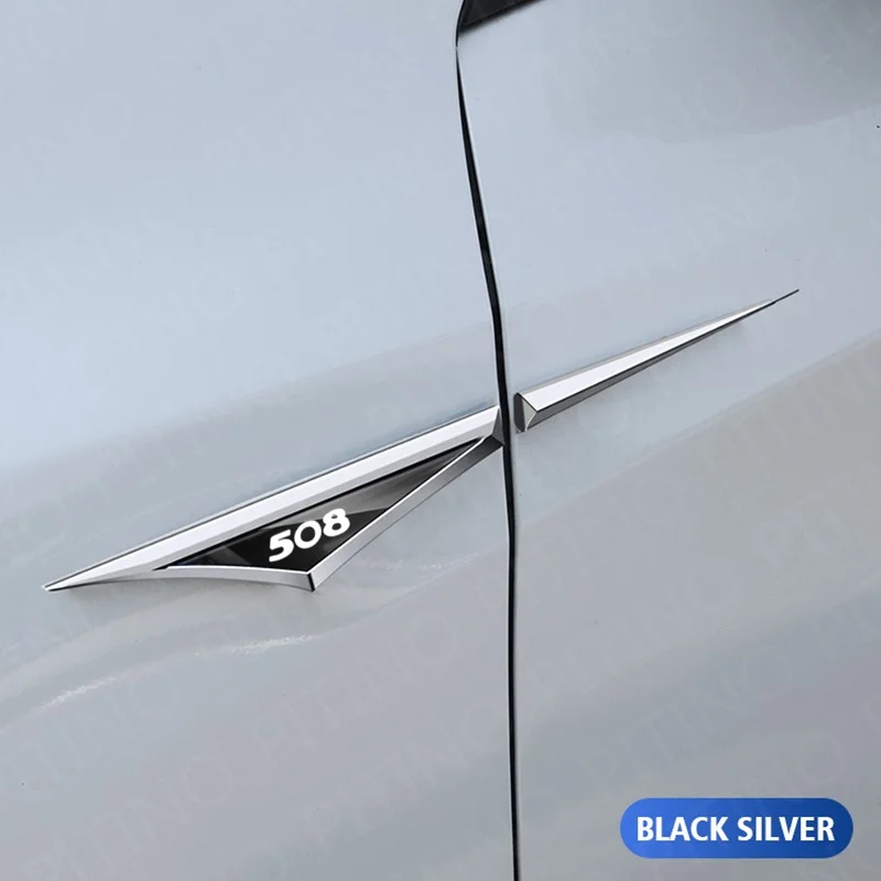 For Peugeot 508 2011 2012 2013 2014 2015 2016 2017 2018 2019 2020 Car Accessory Side Doors Blade Car Stickers Accessories 2pcs