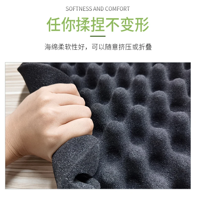 Universal Hand Tear Checked Cotton Shockproof Box Tool Box Lining Mesh Sponge Soft Bag Fixed Checked Sponge Cushion Block