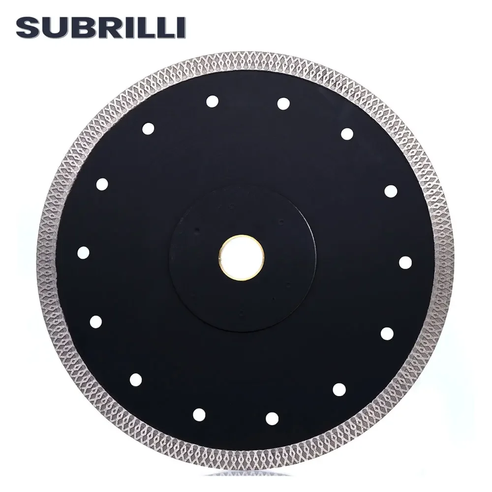 SUBRILLI 1 قطعة 200 مللي متر سوبر رقيقة الماس عجلة أسطوانة تقطيع X شبكة توربو حافة قطعة الجافة أو الرطب 8 بوصة شفرة المنشار