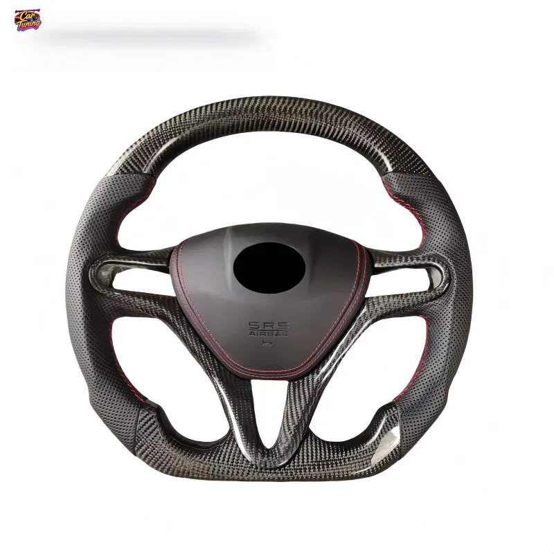 Suitable for Honda Fit Civic Carbon Fiber Steering Wheel Modification and Customization Without Airbag