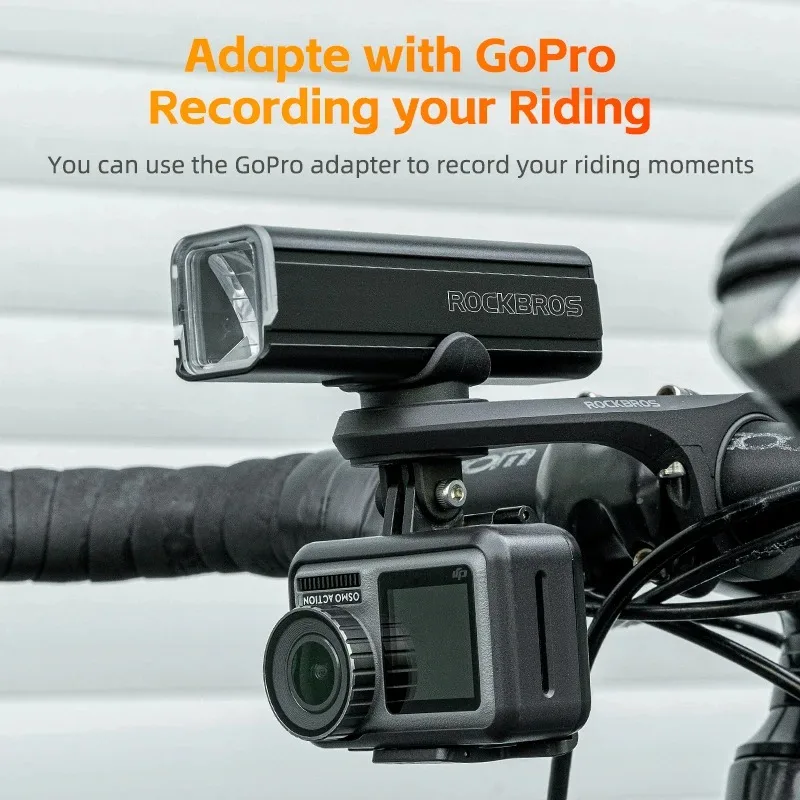 ROCKBROS-نايلون دراجة عداد السرعة حامل ، Gopro جبل ، IGS ، Garmin ، Bryton ، Cateye الكمبيوتر ، ساعة توقيت الدراجة الجبلية ، جبل الضوء