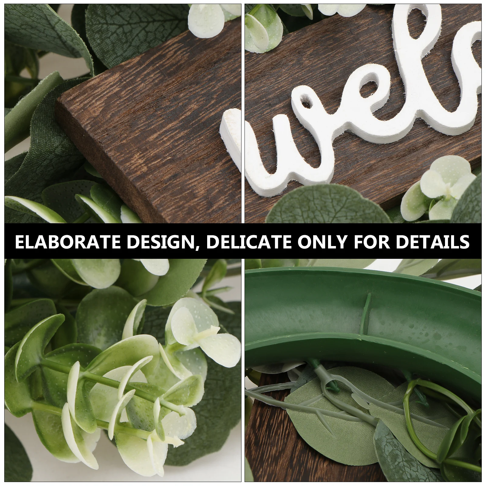 

Summer Office Outdoor Wreath Shaped Bead Wooden Floral Decorations Decorative Ornament