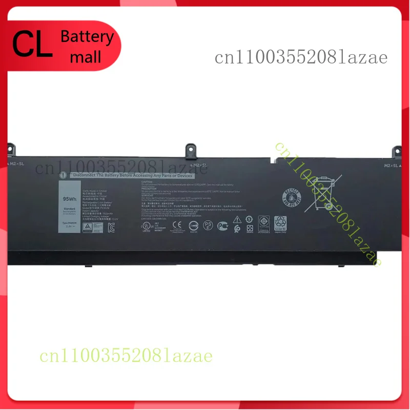 

NEW For DELL C903V 95Wh Battery 7550 Precision (PKWVM) CR72X 17C06 447VR