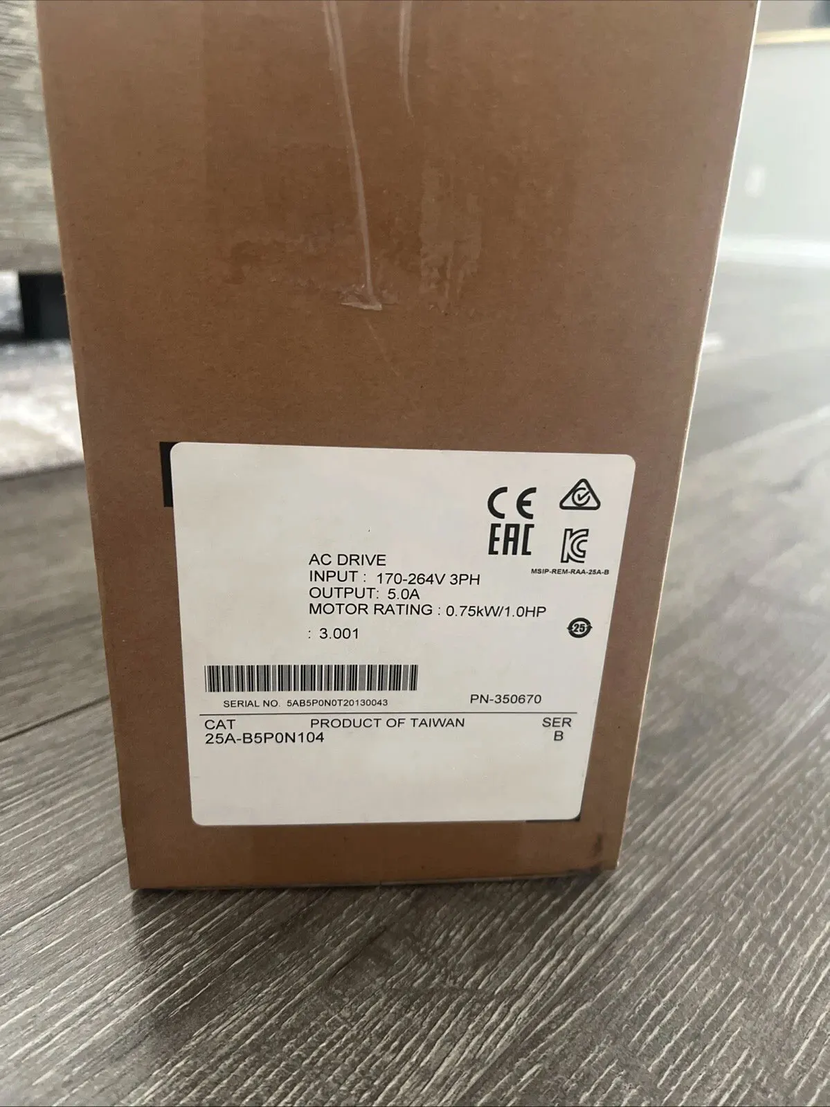 Brand New  25A-B1P6N104  25A-B2P5N104  25A-B5P0N104  25A-B8P0N104 One Year Warranty ​