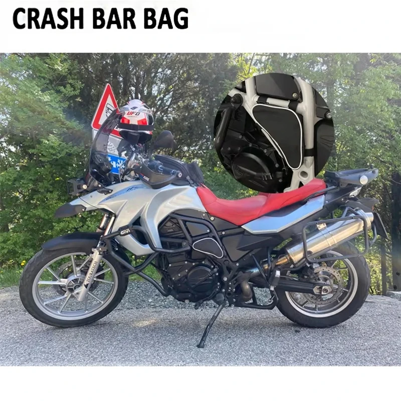 FOR BMW F800GS F700GS Adventure Motorcycle Toolbox Frame Crash Bar Bags Tool Placement Travel Bag Saddle Bag F 800GS F 700GS ADV 6