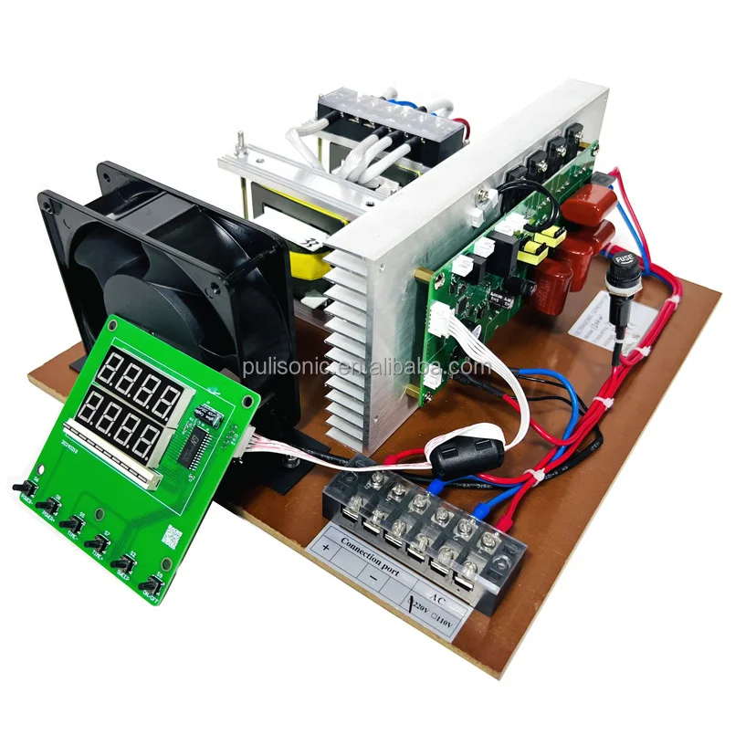 1200W Ultrasonic PCB Generator Driver Circuit Board With Control Panel Used For Ultrasonic Dishwasher And Vegetable Washers