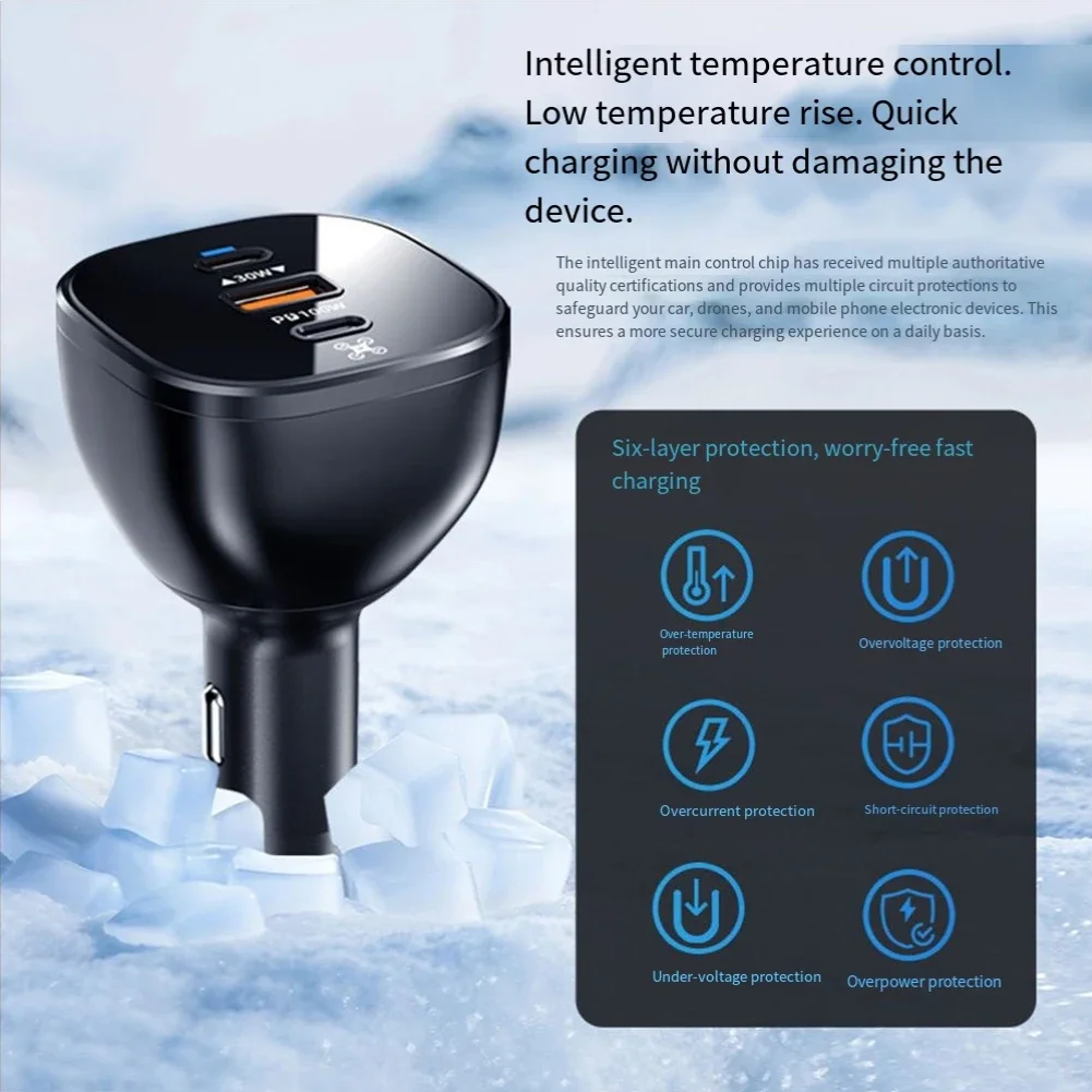 

Aerial Vehicle Charger 130W Fast Charging Car Charger For Unmanned Aerial Vehicle For Mavic 4Pro/Air 3 Charging Accessories