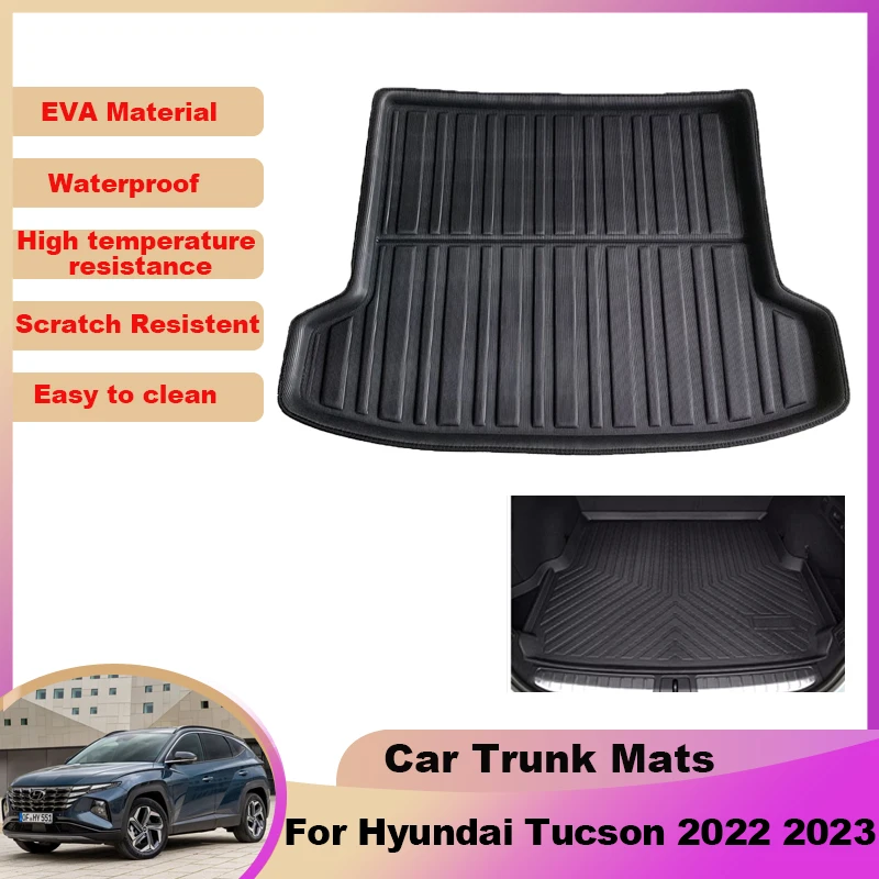 

Car Trunk Mats for Hyundai Tucson NX4 LWB 2023 2022 Waterproof Carpet Tray Liner Cargo Boot Storage Pad Auto Interior Accessorie