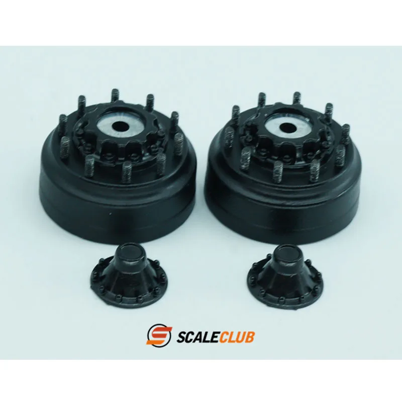 نموذج Scaleclub لـ Tamiya 1/14 محاكاة غطاء المحور المعدني غطاء المحور الخلفي الجمعية #6