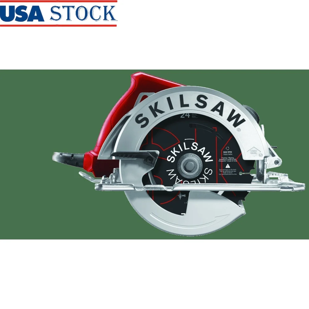 

15 Amp Corded Circular Saw 7-1/4 inch Precision Beveling 51° 24-Tooth Blade Lightweight Motor Dual-Field Cooling Dust Blower