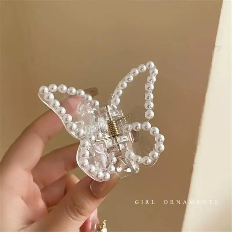 New Butterfly Hair Claw for Women Girls Acrylic Hair Accessories Sweet Hair Claw Clips Crab Simple Hair Clamps Chic Hair Clip