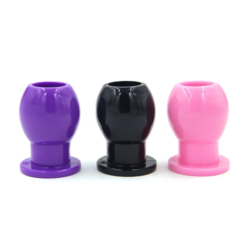 S M L ขนาด Hollow Anal Plug Anal Extender Enema Unisex Anal Dilator เพศของเล่นสําหรับผู้หญิงเกย์ Butt Plug Peep ช่องคลอด Aual อุปกรณ์